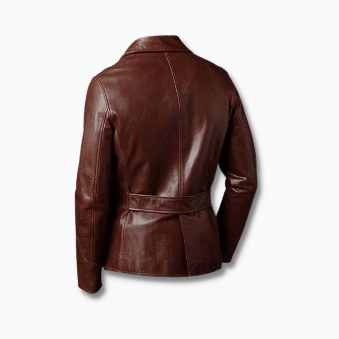 Darwin Black Leather Vintage Jacket