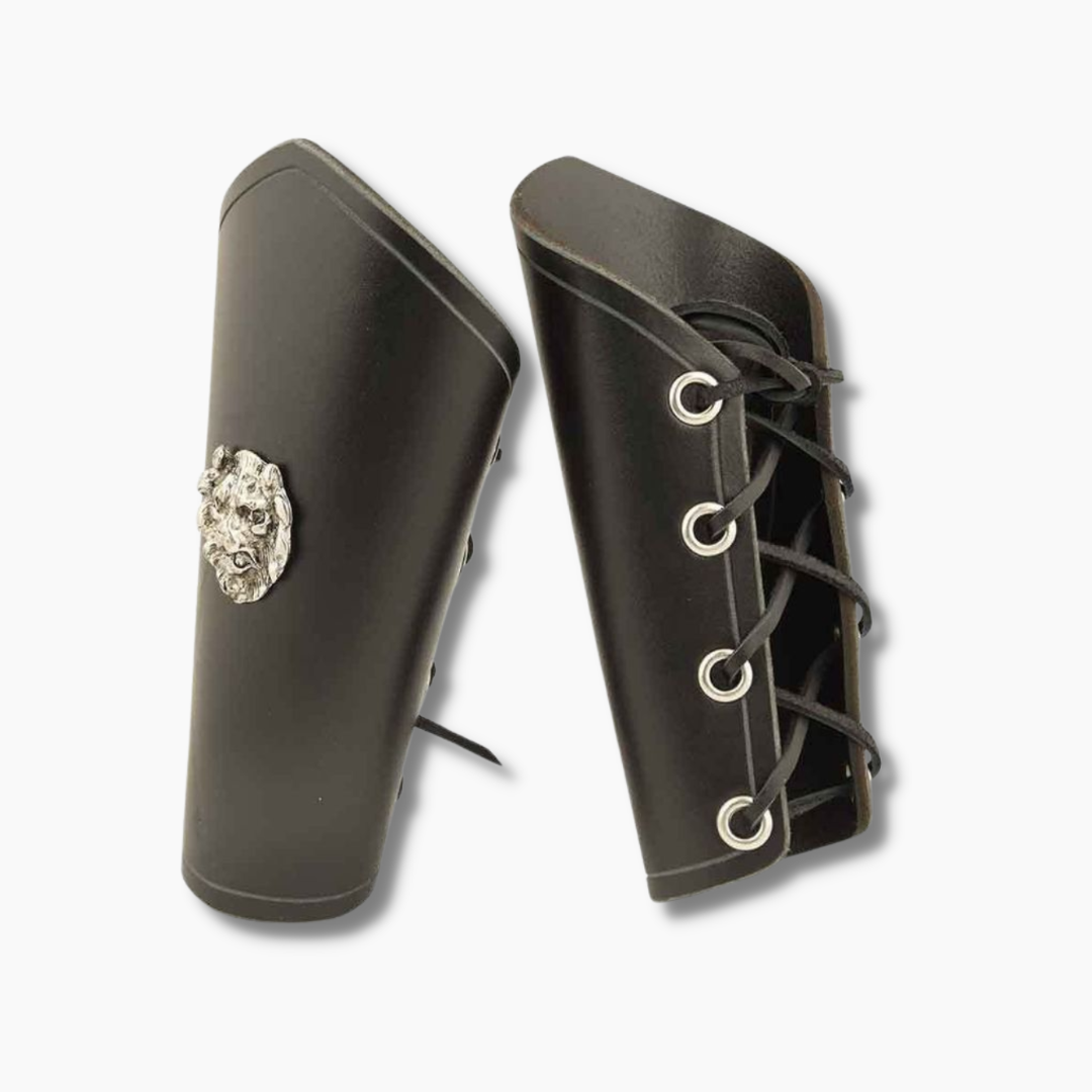 Childrens Lionheart Arm Bracers - Leather Armour
