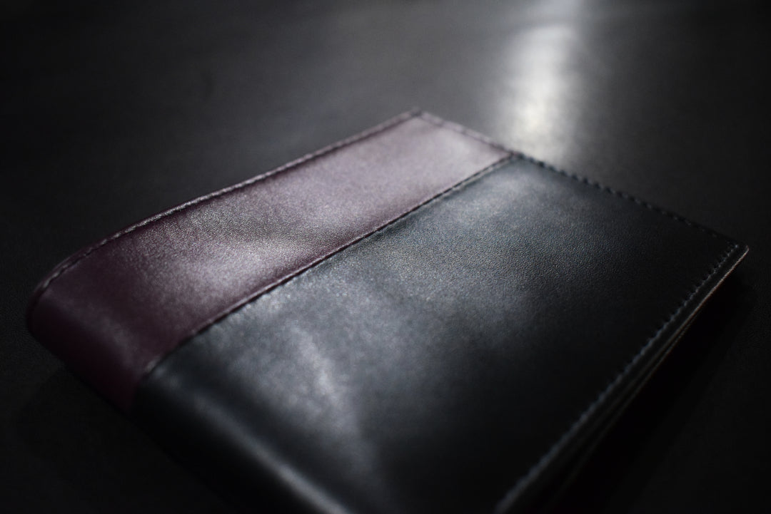 Dusk Black and Maroon RFID Wallet