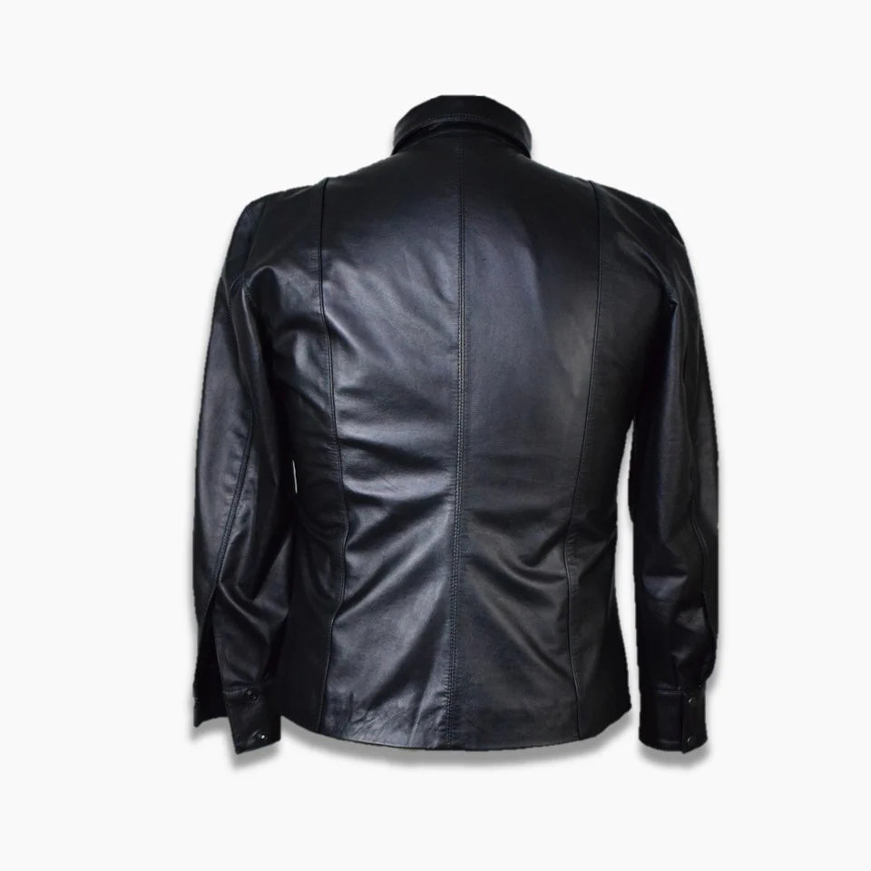 Darwin custom leather shirt