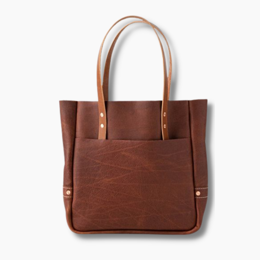 Women's Genuine Leather Tan Kodiak Carryall Tote