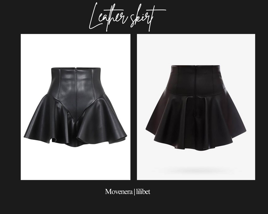 10 ways to style a Corset Ruffle Hem Leather Skirt