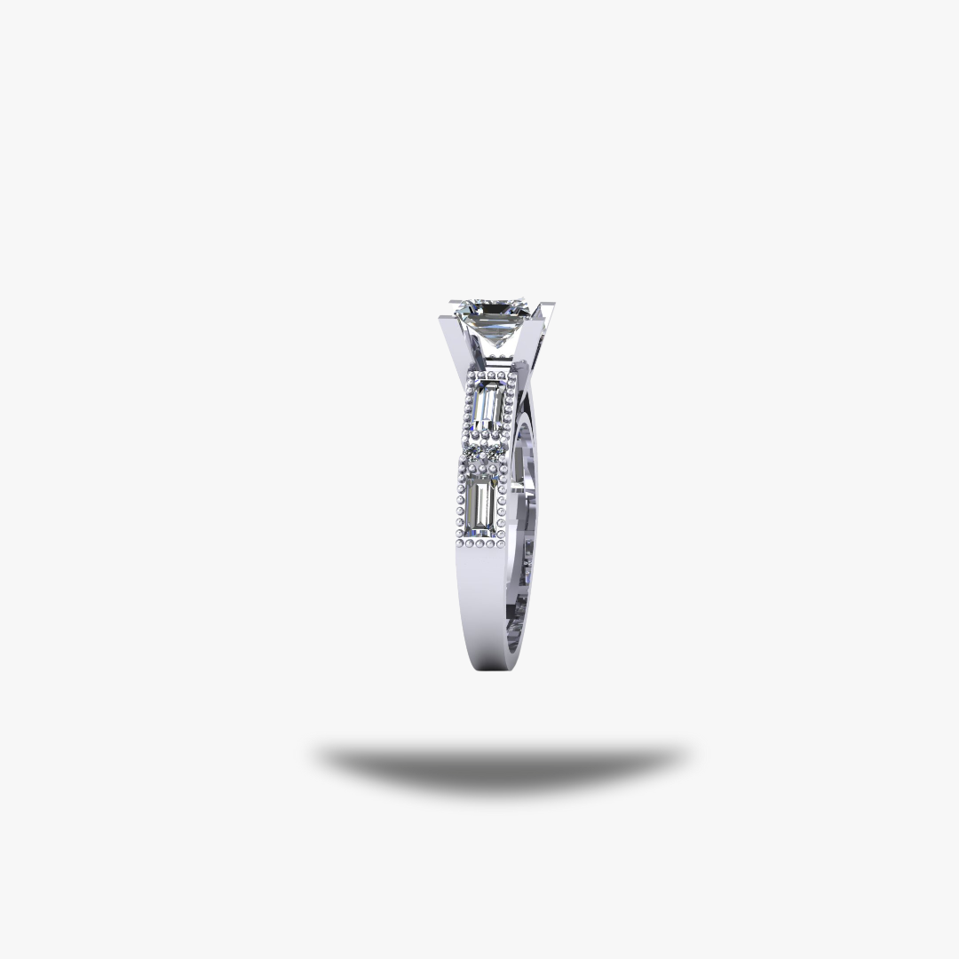 Classic Solitaire Silver Ring - 925 Silver