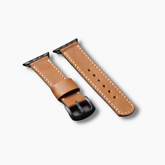 Apple Watch Leather Strap Full Stitched - Brown