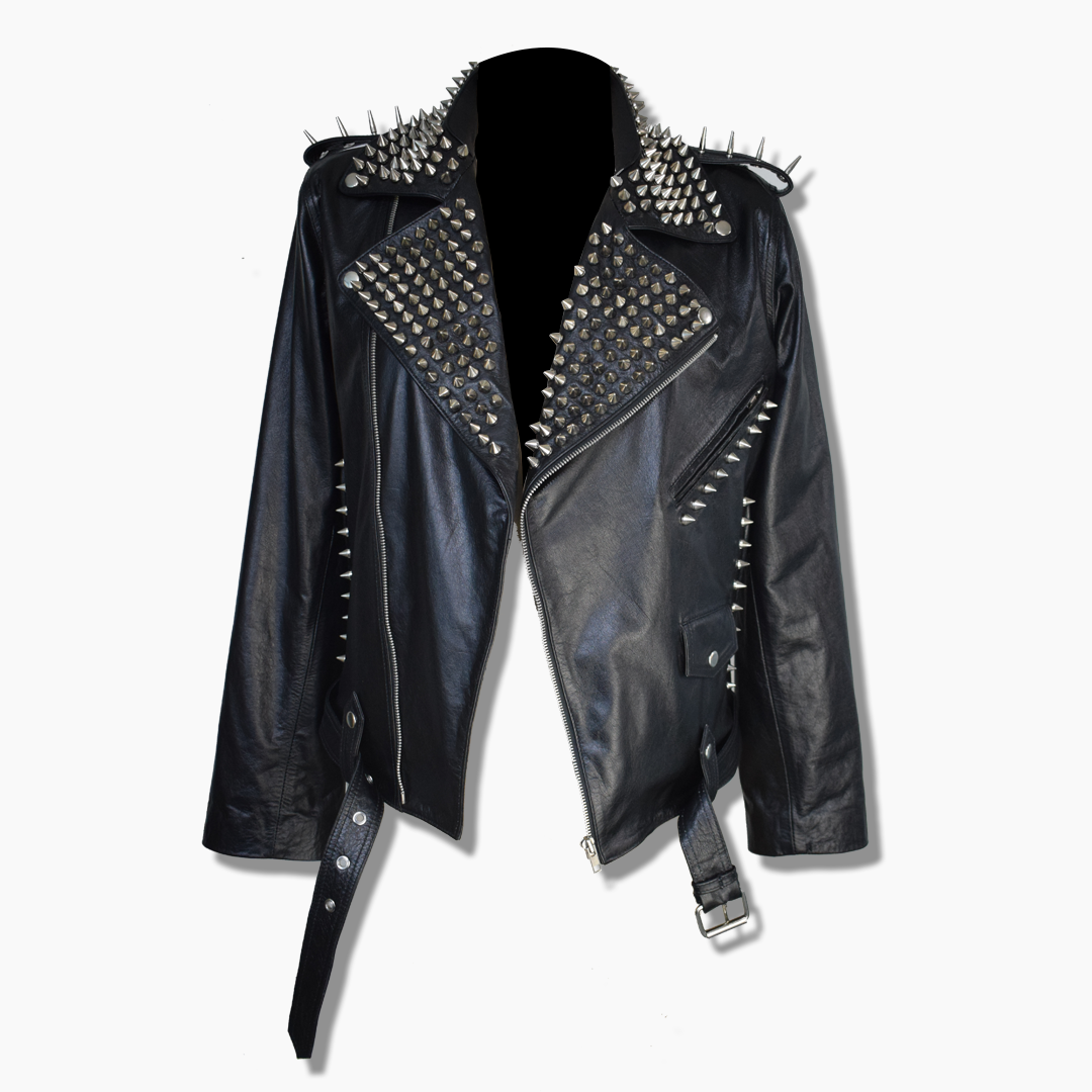 spike studded leather jacket