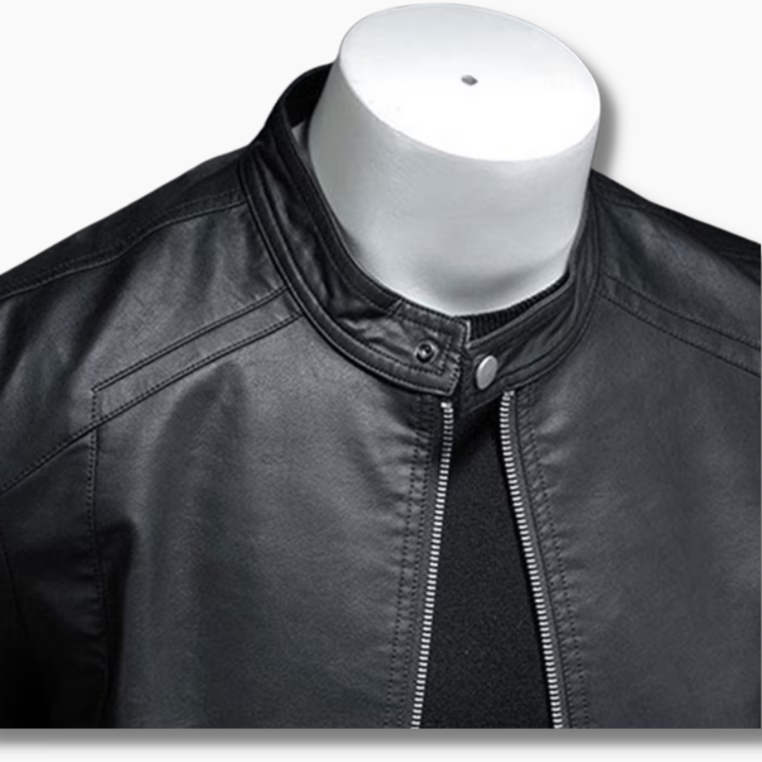 black leather jacket biker jacket