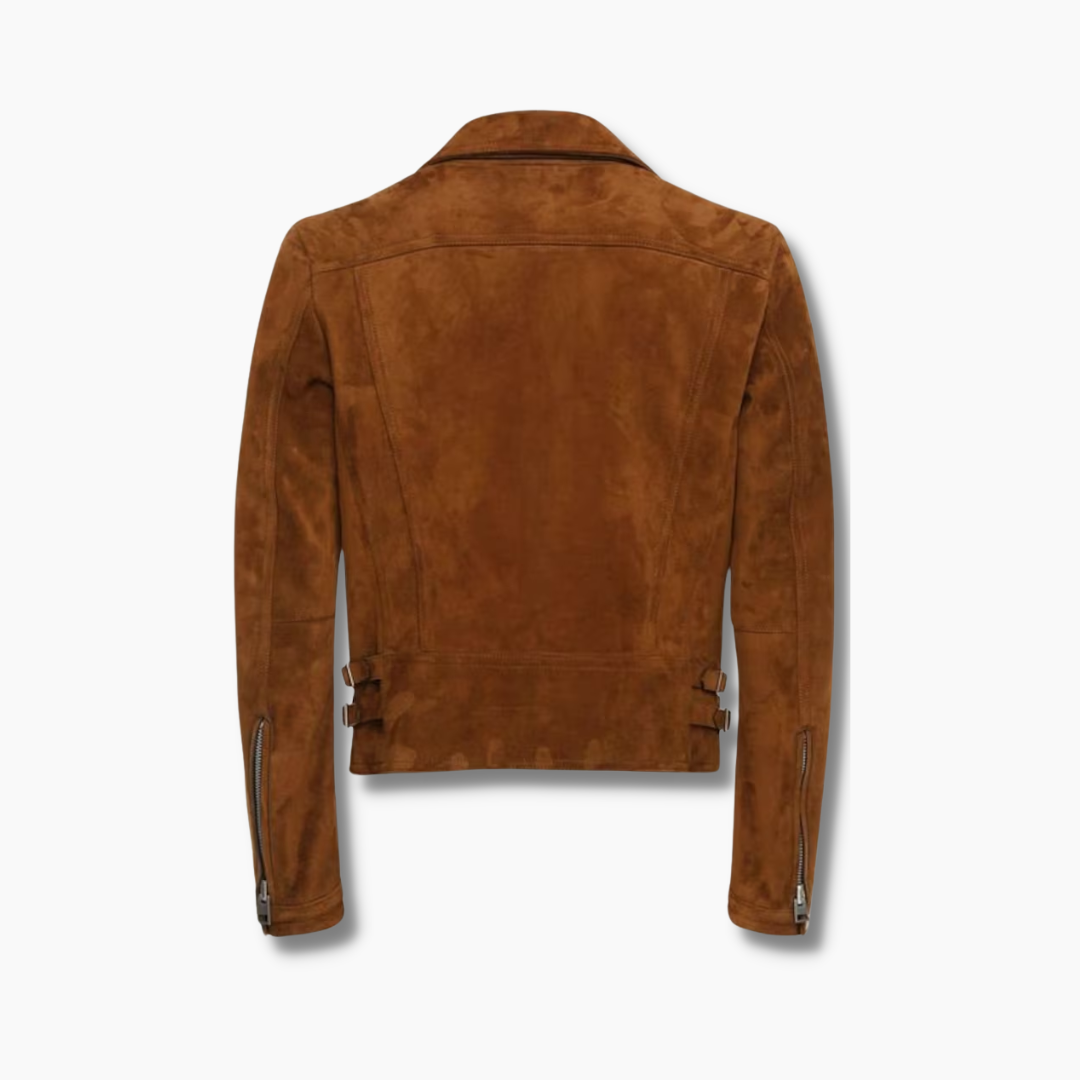 brown suede leather jacket for sale