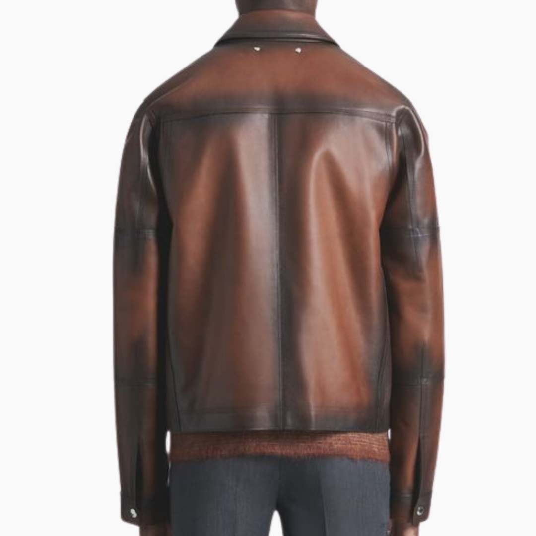 blouson style men's leather jackets