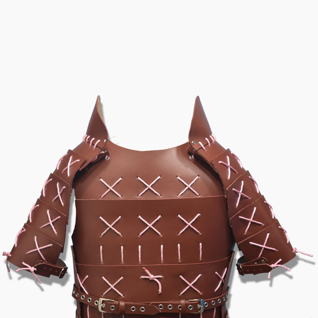Okamoto Brown Leather Samurai Armor