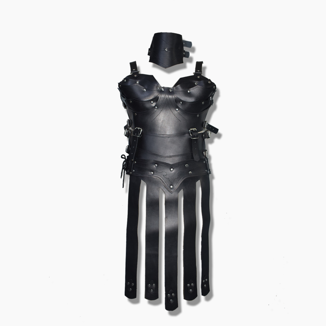 Melisandre Black Leather Costume with Choker