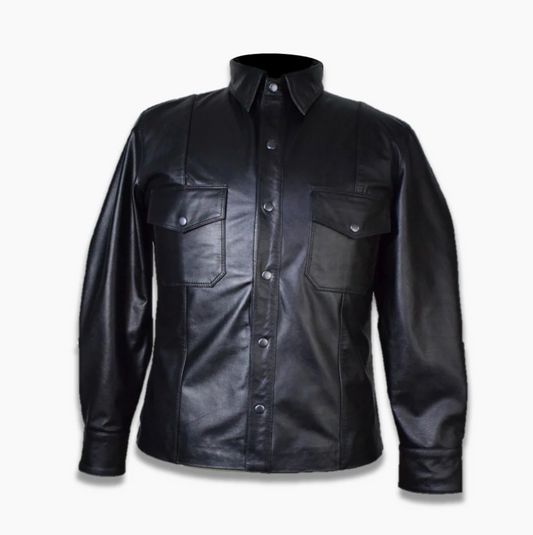 Darwin custom leather shirt