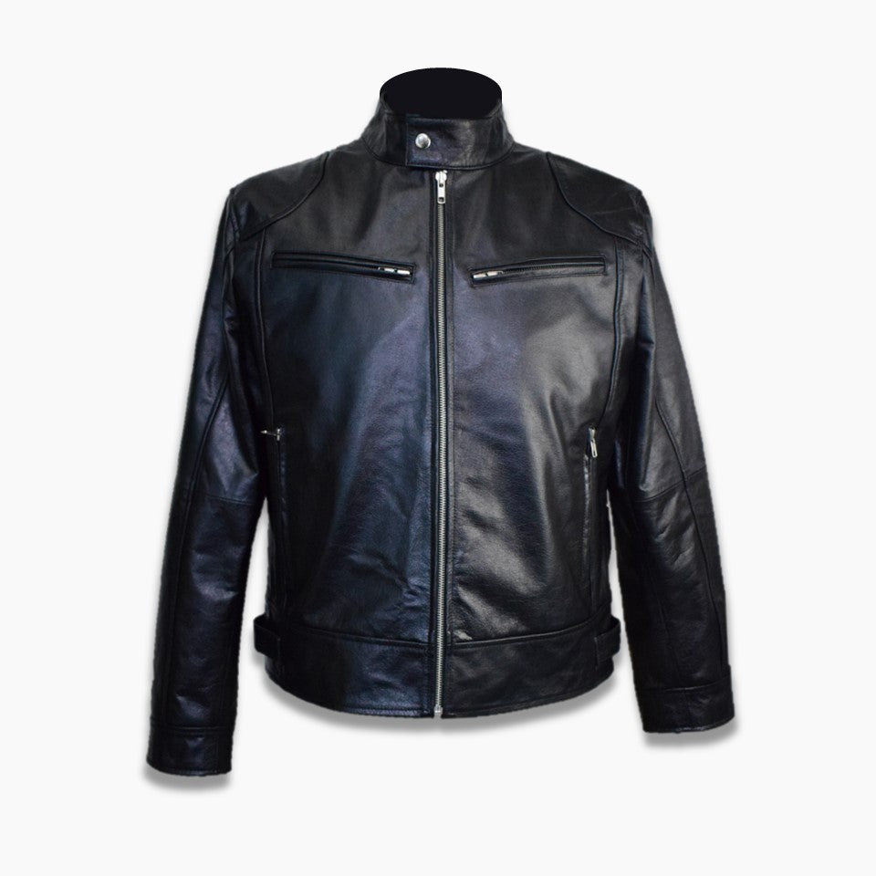 black leather jacket biker jacket