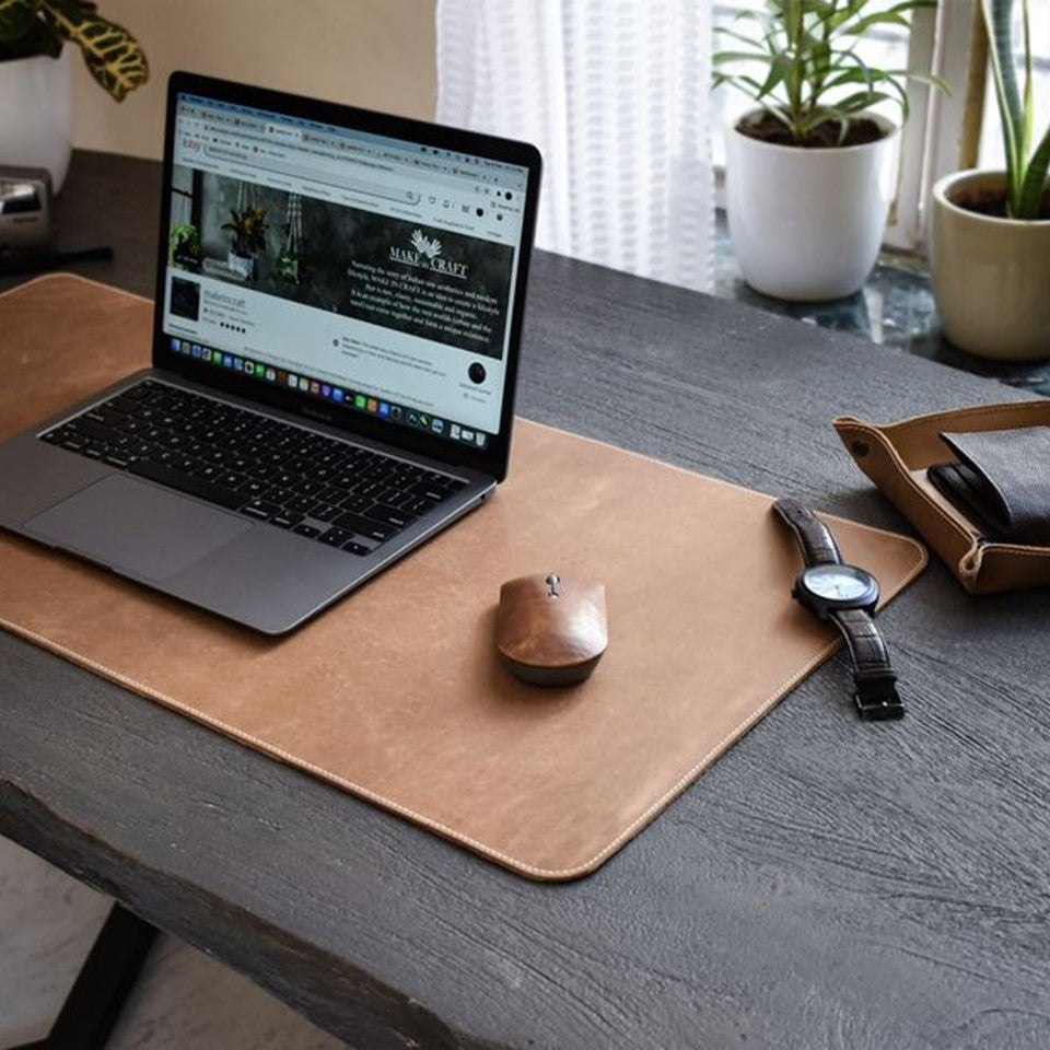 Genuine Leather Large Desk Pad - Angelo