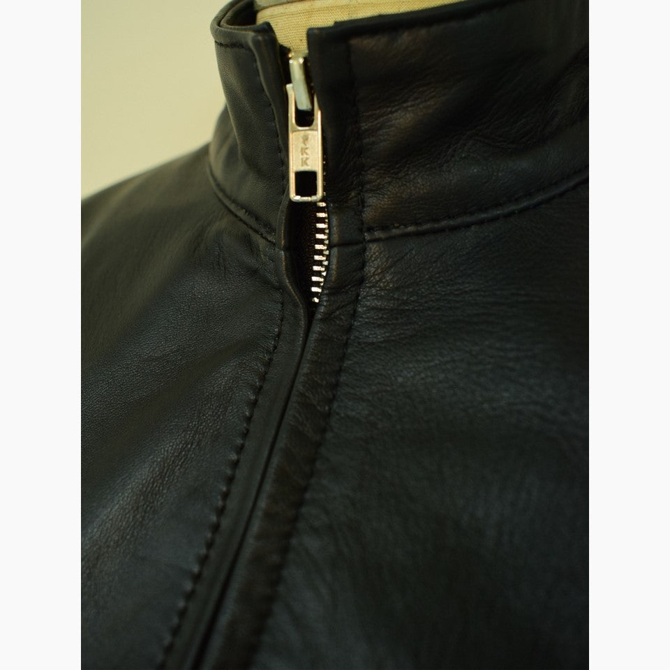 black leather jumpsuit zara