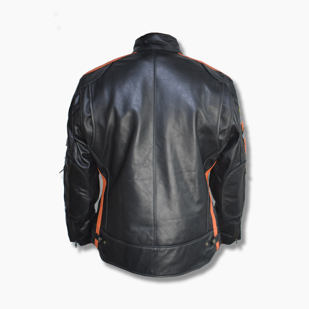 vintage style 90s leather jacket