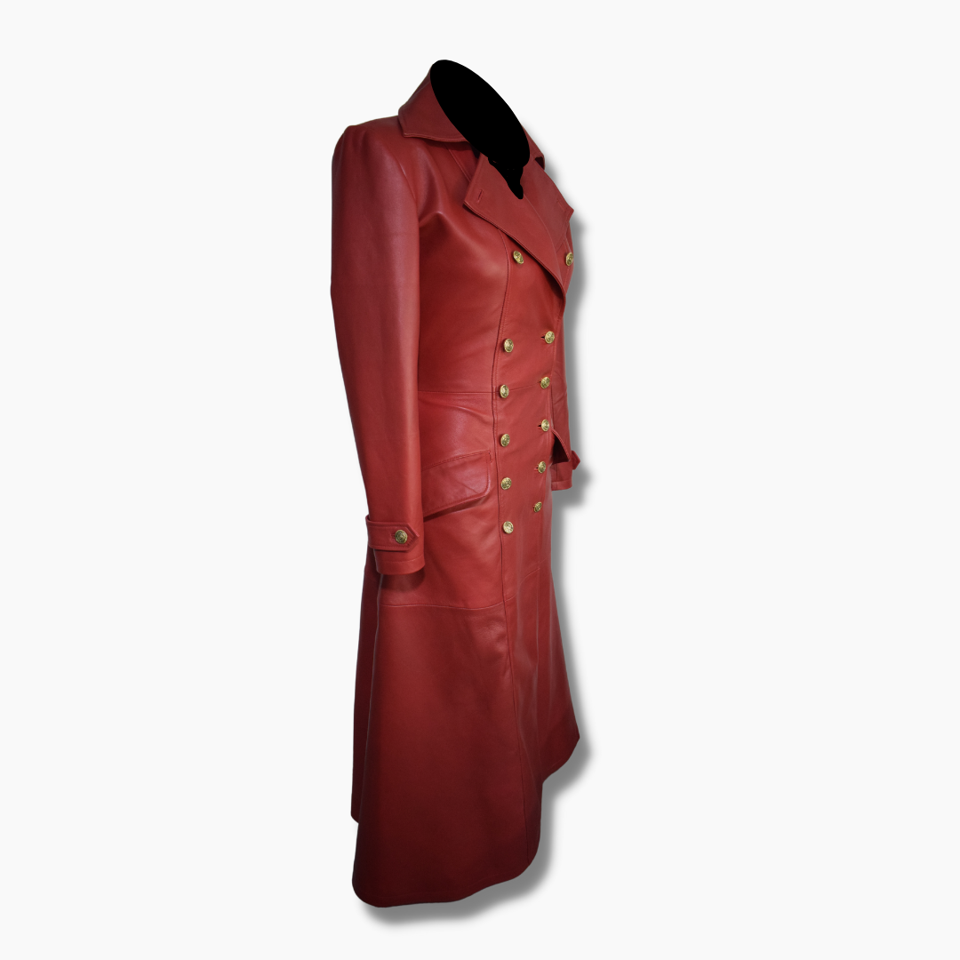 red valentino pleated trench coat