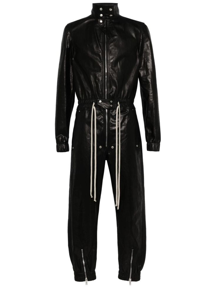 Jamie Black Genuine Leather Jumpsuit