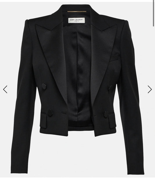 Black Leather Blazer