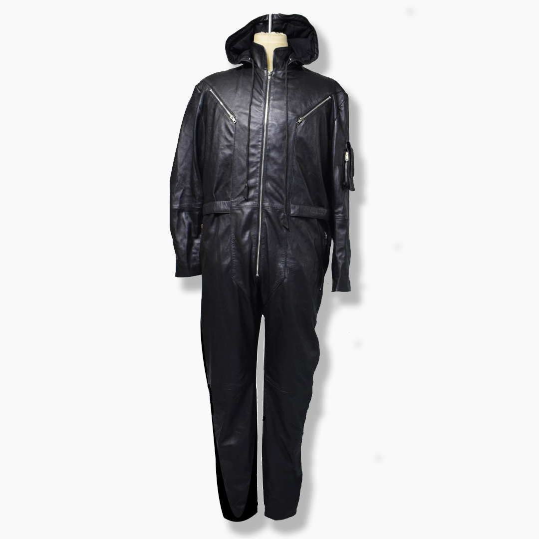 motorcycle jumpsuit with hood for women