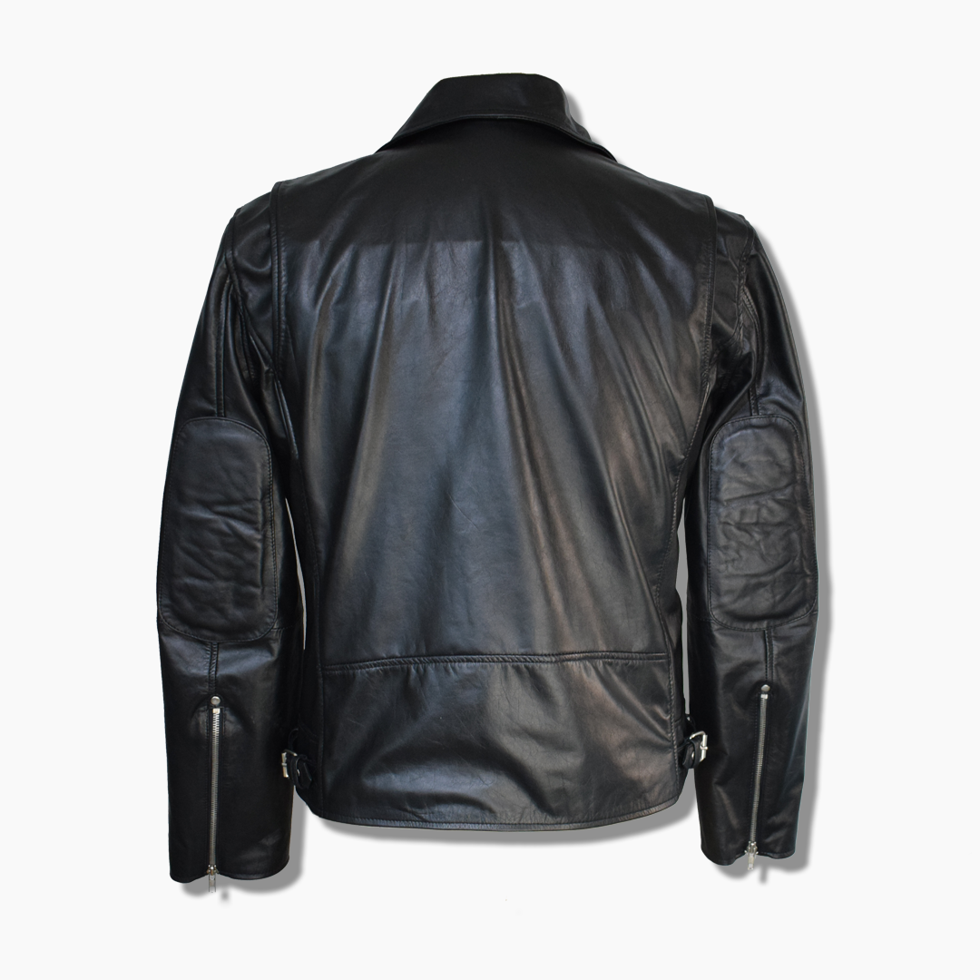 Kane Black Leather Biker Jacket