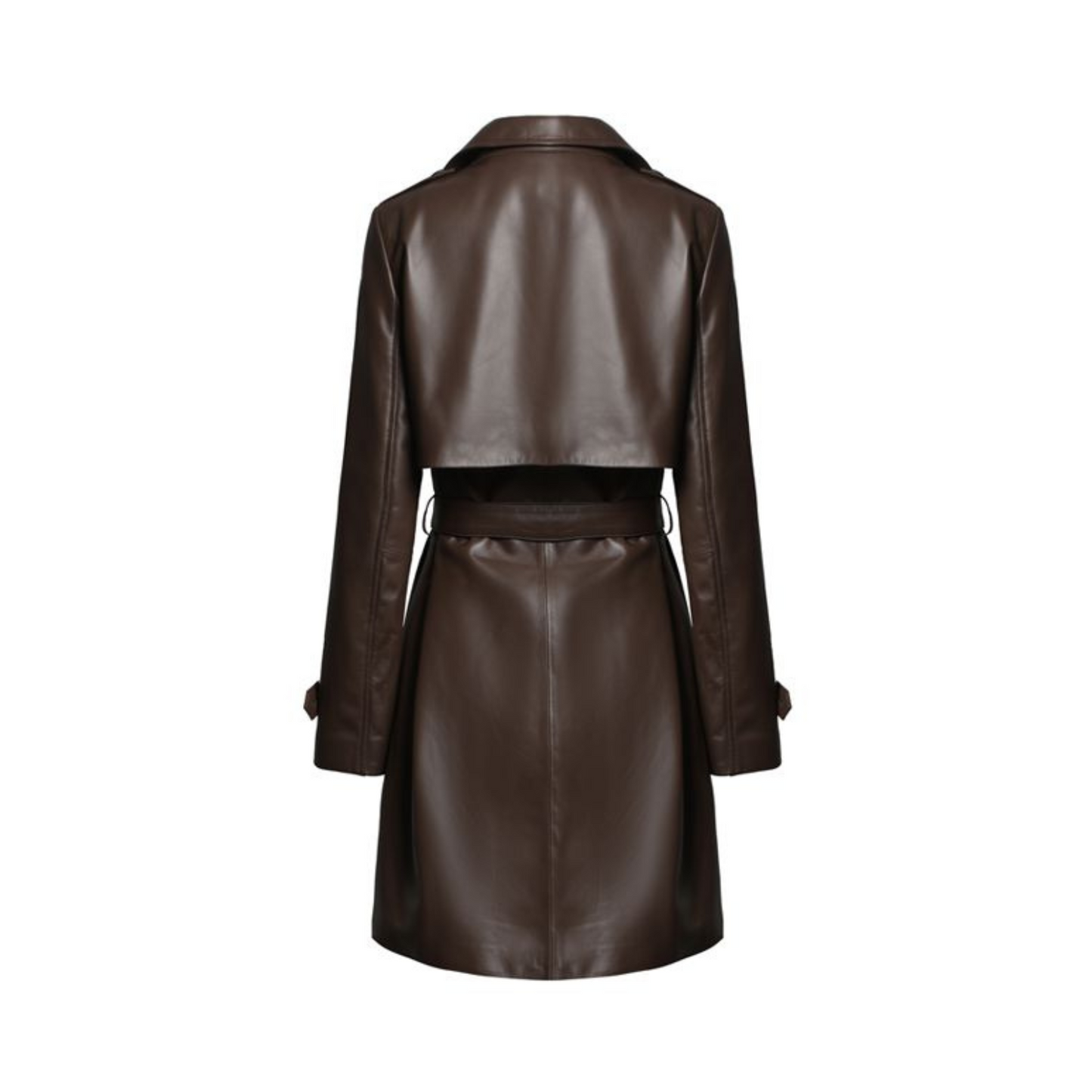 Kate Brown leather Trench Coat