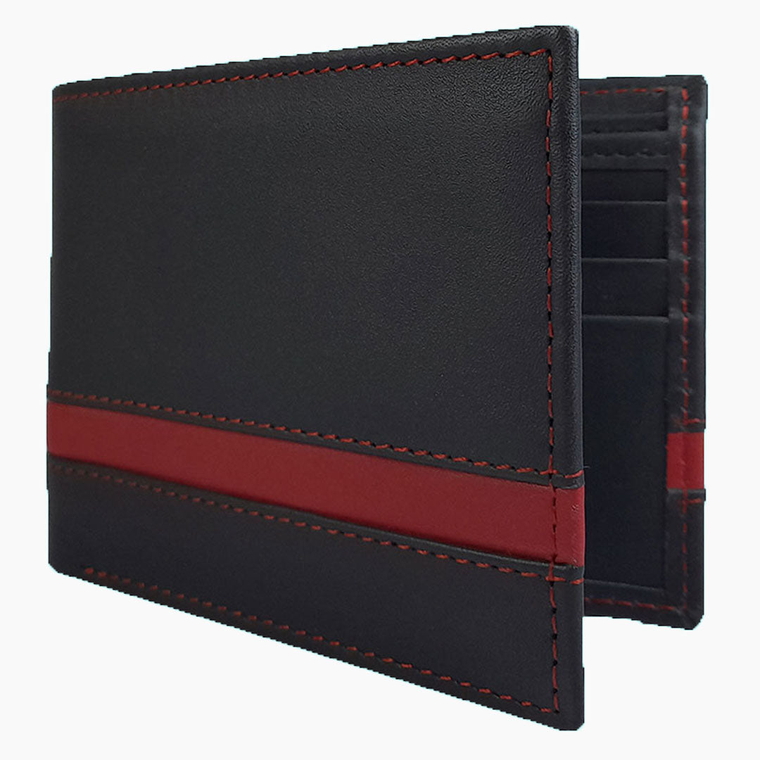 Classic Black & Red Wallet