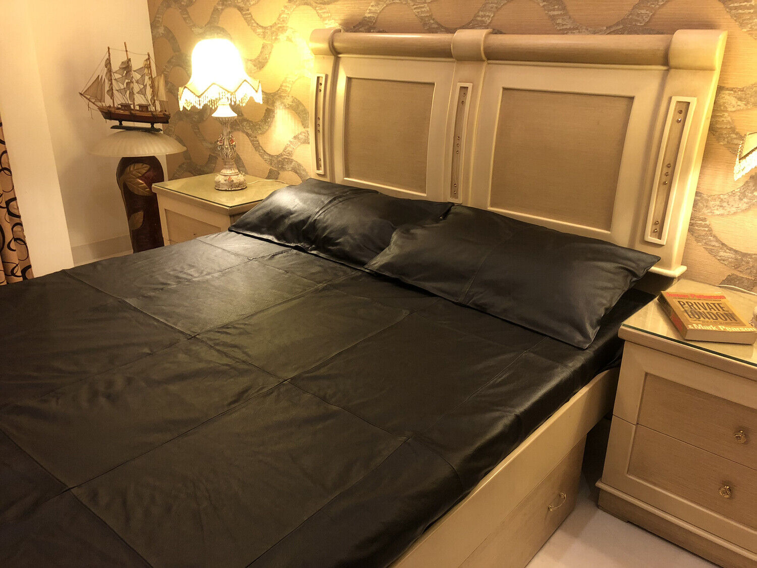 leather bedroom set for sale