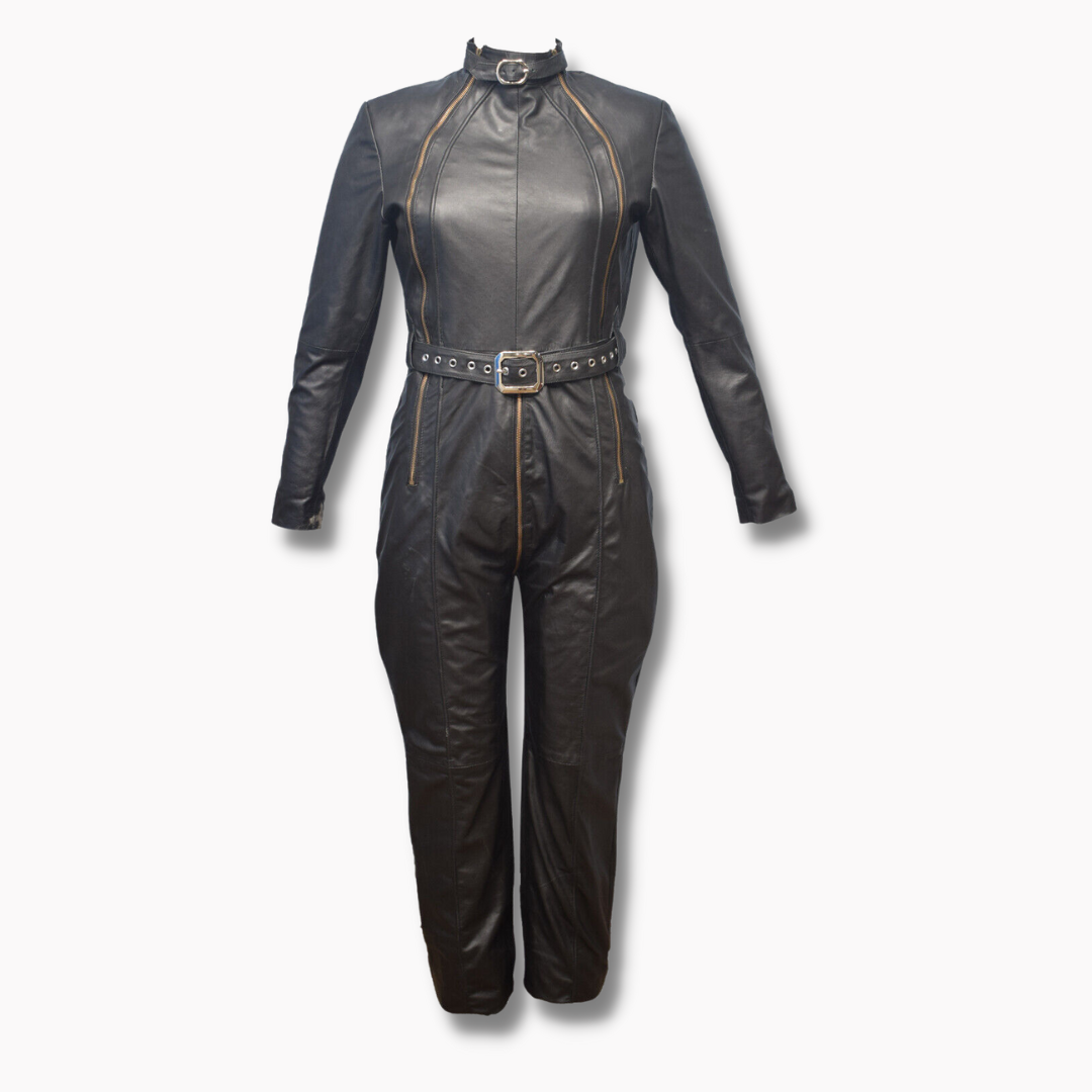 Womens biker deals jumpsuit