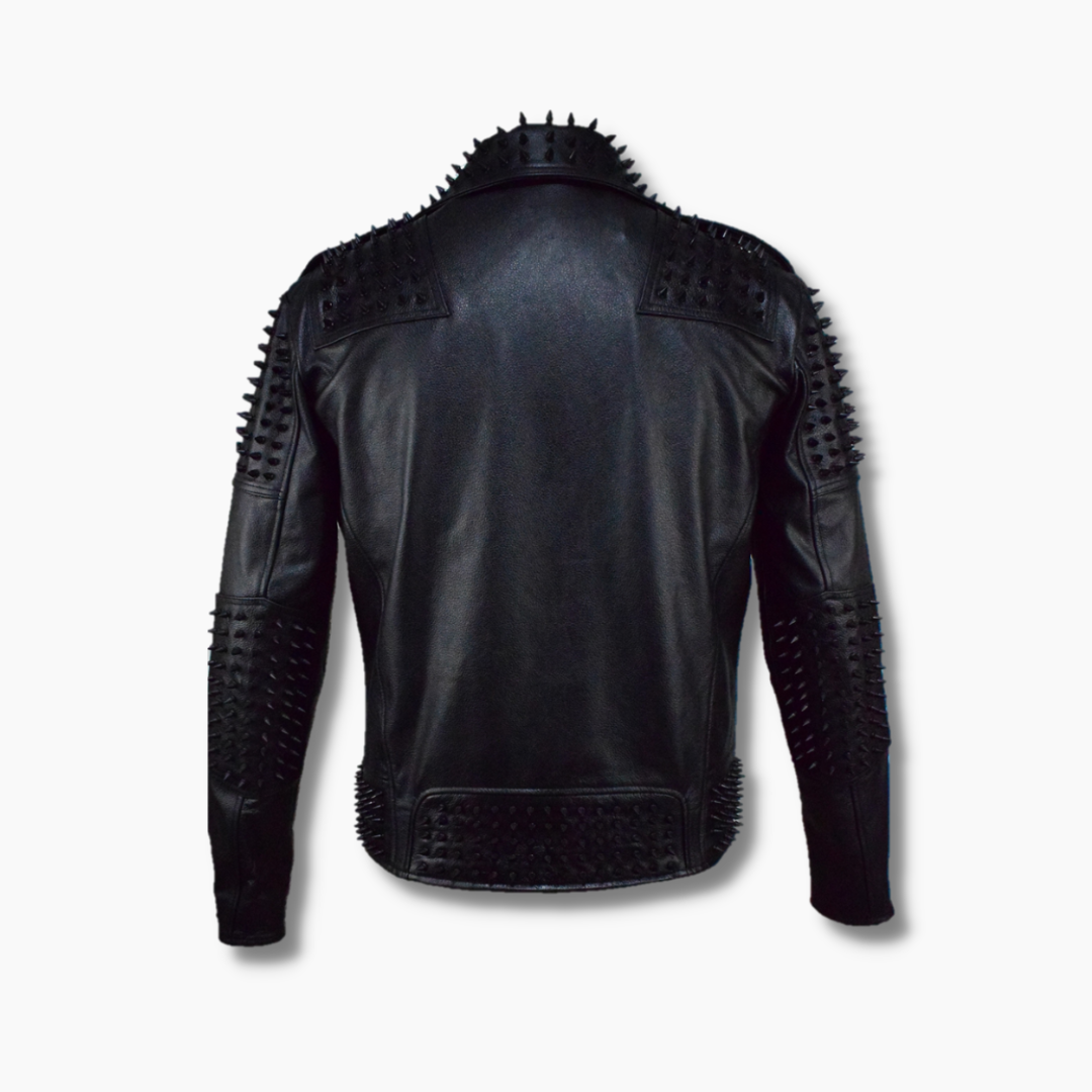 men's essentials leather jacket